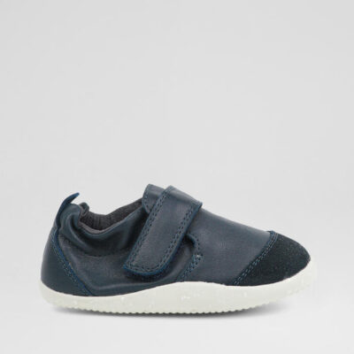 Xp Marvel Infant Navy Navy Leather Flat Shoes