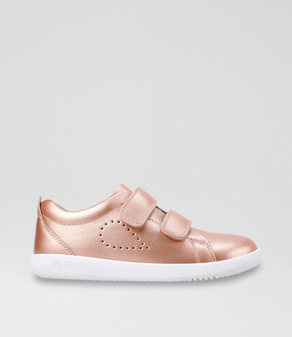 Kp Grass Court Junior Rose Gold Leather Sneakers