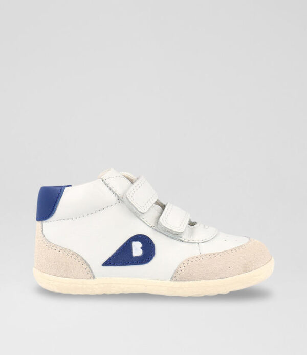 Su Champ High Chalk Gentian Blue Leather Ankle Boots