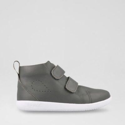 Kp Grass Court High Junior Smoke Leather Ankle Boots