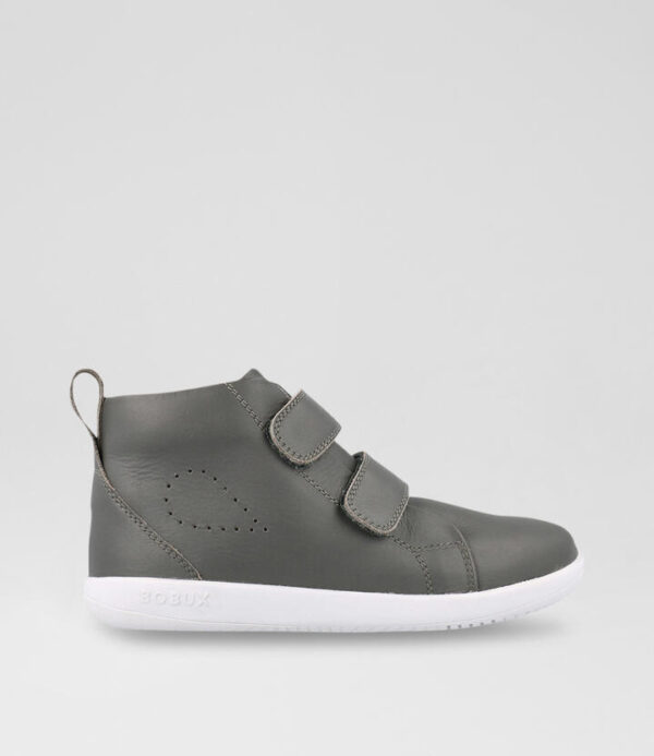 Kp Grass Court High Junior Smoke Leather Ankle Boots