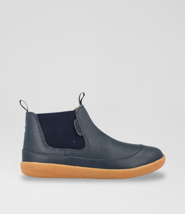 Kp Traveler Junior Navy Leather Chelsea Boots