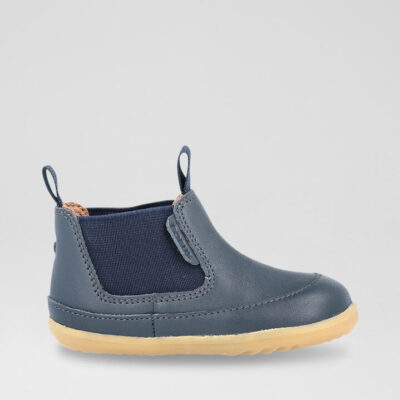 Su Traveler Infant Navy Leather Chelsea Boots