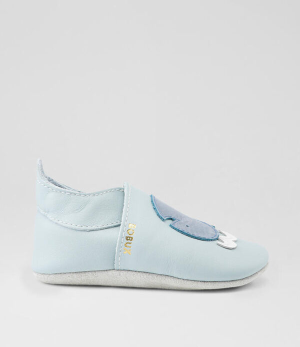 Ss Moby Infant Sky Grey Leather Flat Shoes