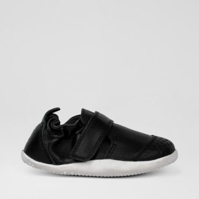 Xp Go Infant Black Leather Flat Shoes