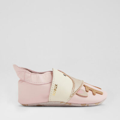 Ss Fawna Infant Rosewater Vanilla Leather Flat Shoes