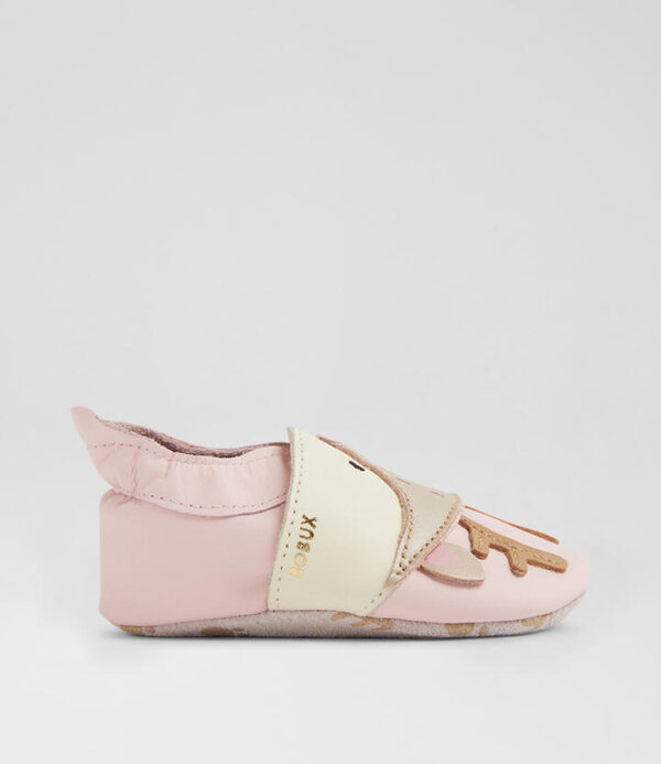 Ss Fawna Infant Rosewater Vanilla Leather Flat Shoes