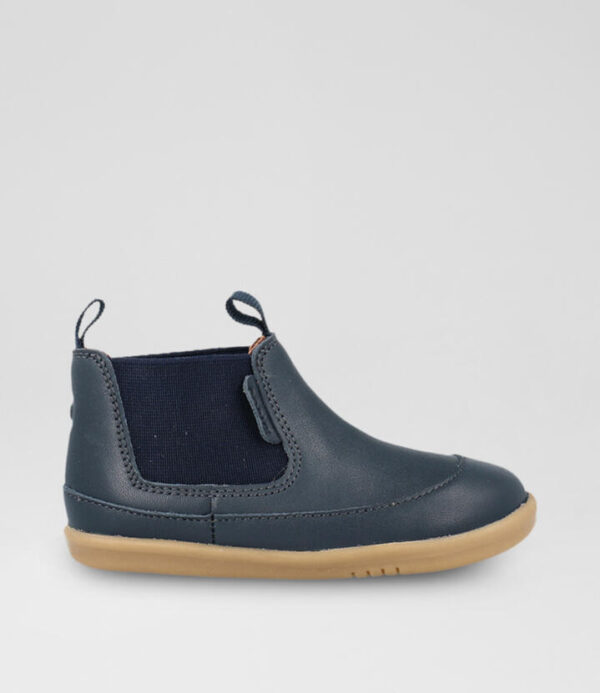 Iw Traveler Navy Leather Chelsea Boots