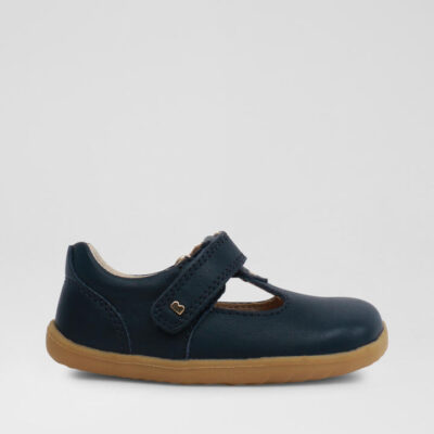 Su Louise Infant Navy Leather Flat Shoes