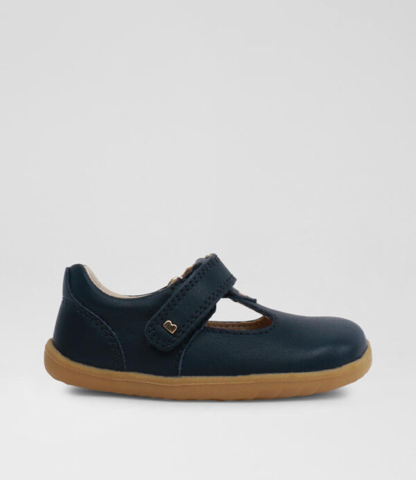 Su Louise Infant Navy Leather Flat Shoes