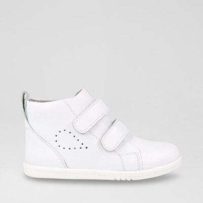 Iw Grass Court High Toddler Optical White Leather Ankle Boots