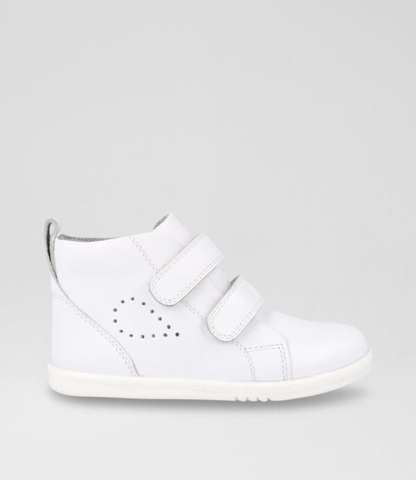 Iw Grass Court High Toddler Optical White Leather Ankle Boots