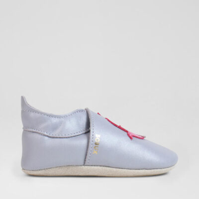 Ss Stardust Infant Lilac Shimmer Leather Flat Shoes