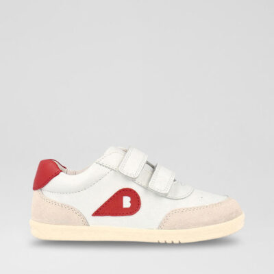 Iw Champ Toddler Chalk Radiant Red Leather Sneakers