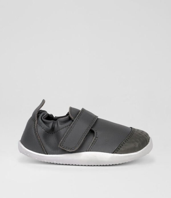 Xp Go Infant Smoke Leather Flat Shoes
