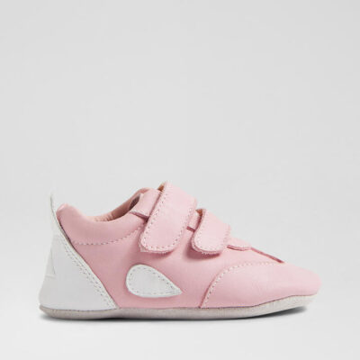 Ss Pitch Infant Blossom White Leather Flat Shoes