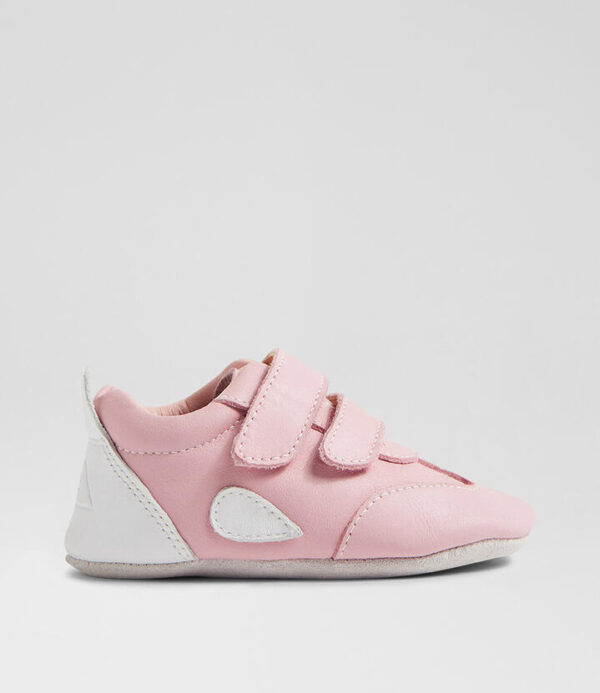 Ss Pitch Infant Blossom White Leather Flat Shoes