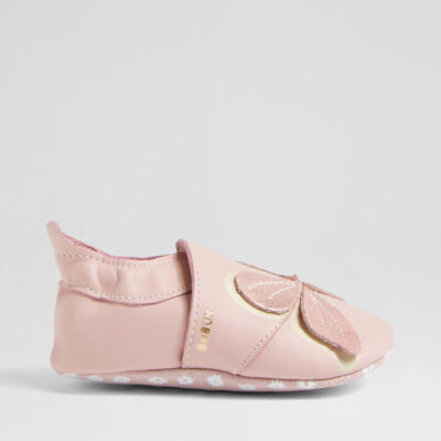 Ss Glitter Wings Infant Blossom Leather Flat Shoes