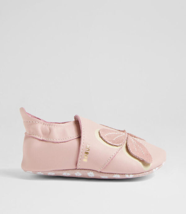 Ss Glitter Wings Infant Blossom Leather Flat Shoes