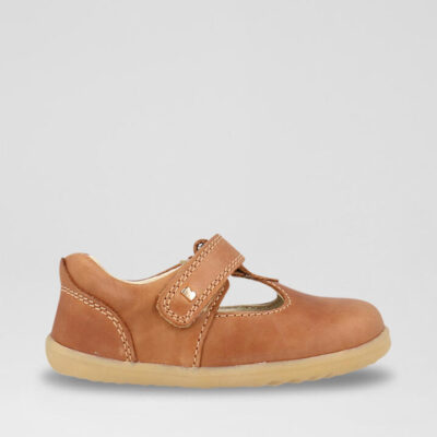 Su Louise Infant Caramel Leather Flat Shoes