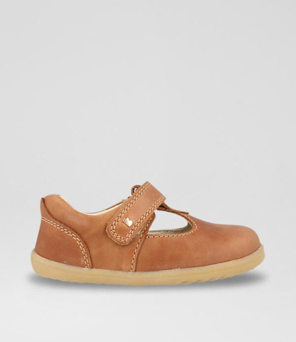 Su Louise Infant Caramel Leather Flat Shoes
