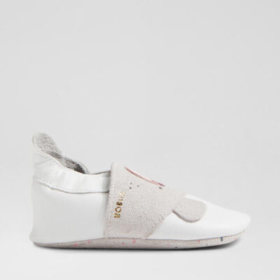 Ss Cub Infant White Leather Flat Shoes
