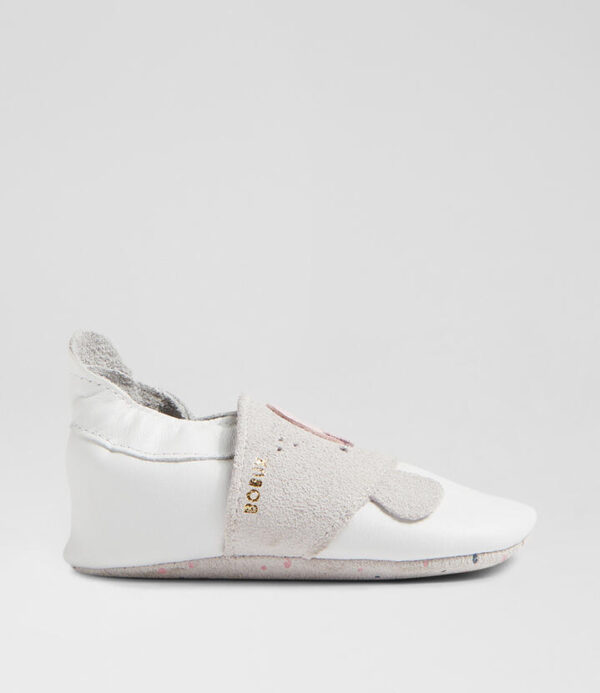 Ss Cub Infant White Leather Flat Shoes