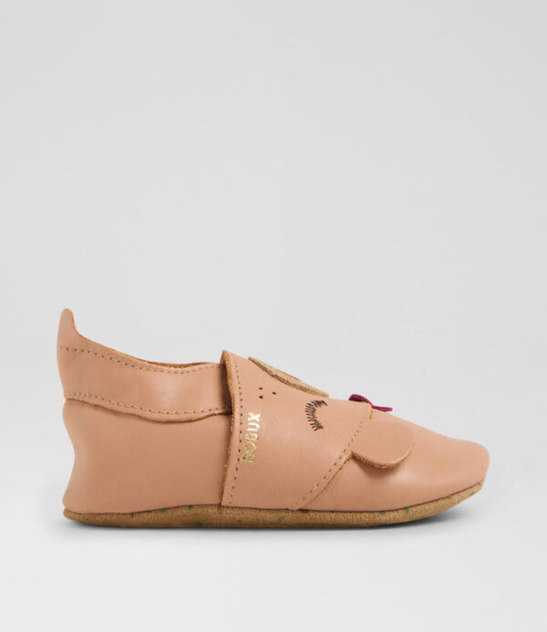 Ss Mama Bear Infant Caramel Leather Flat Shoes