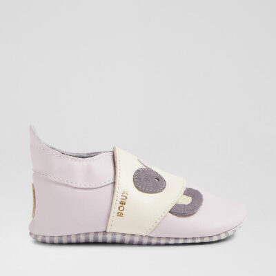 Ss Bam Hushed Infant Violet Leather Flat Shoes