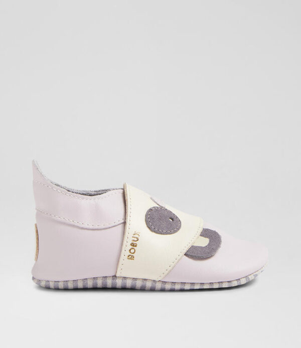 Ss Bam Hushed Infant Violet Leather Flat Shoes