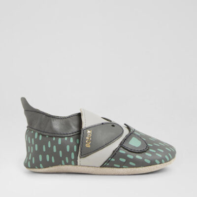 Ss Rascal Infant Charcoal Leather Flat Shoes