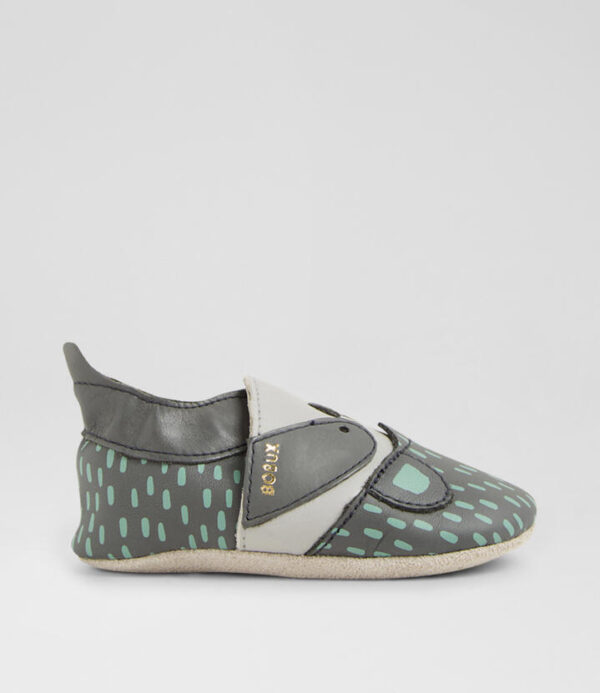 Ss Rascal Infant Charcoal Leather Flat Shoes