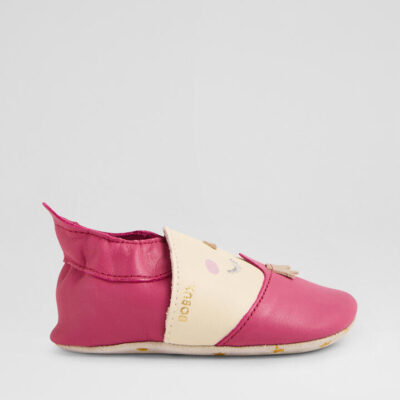 Ss Frosty Infant Dark Pink Leather Flat Shoes