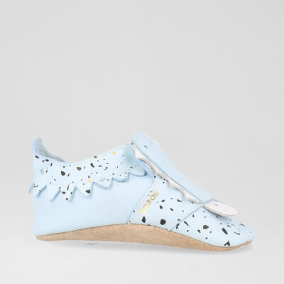 Ss Snap Infant Sky Terrazzo Leather Flat Shoes