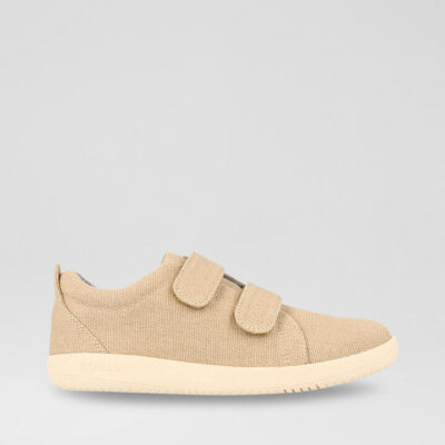 Kp Grass Court Junior Oat Milk Canvas Sneakers