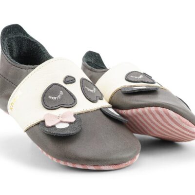 Ss Bam Bow Bq Charcoal Leather Charcoal