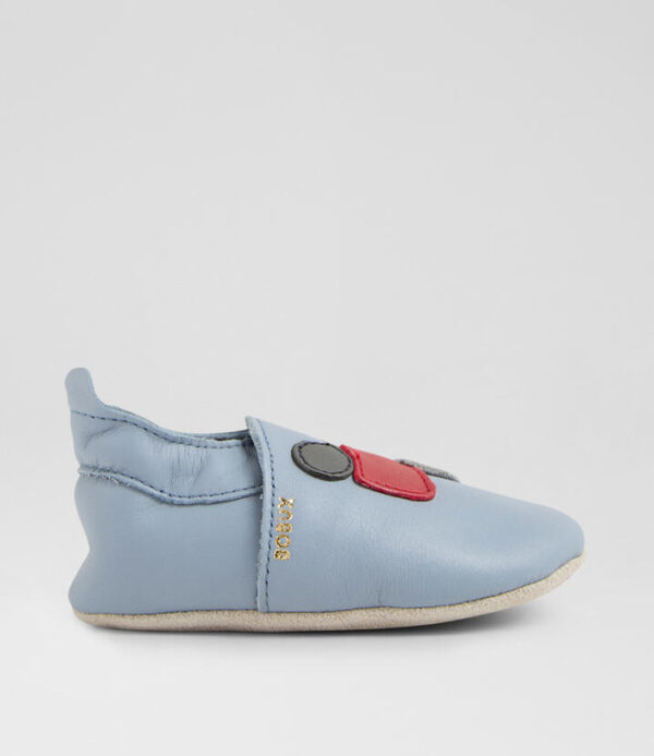 Ss Tracks Infant Slate Leather Flat Shoes