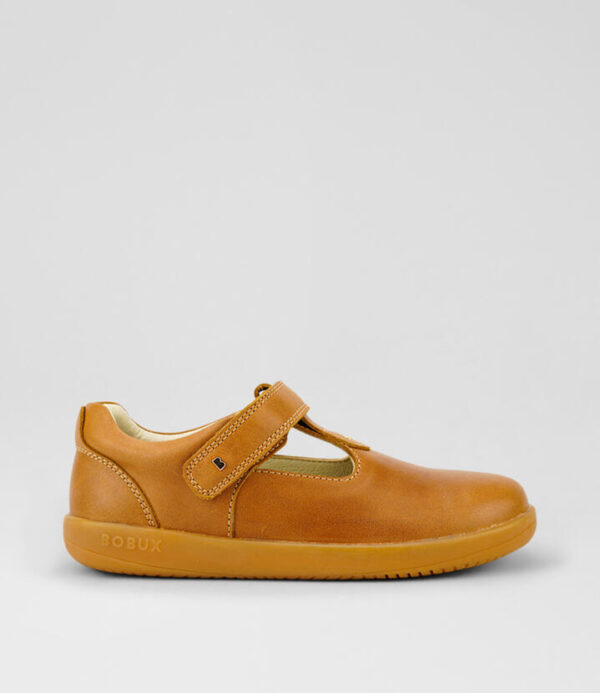 Kp Louise Junior Caramel Leather Flat Shoes