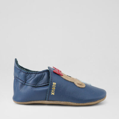 Ss Party Bear Infant Navy Leather Flat Shoes