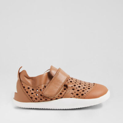 Xp Go Punch Infant Caramel Leather Flat Shoes
