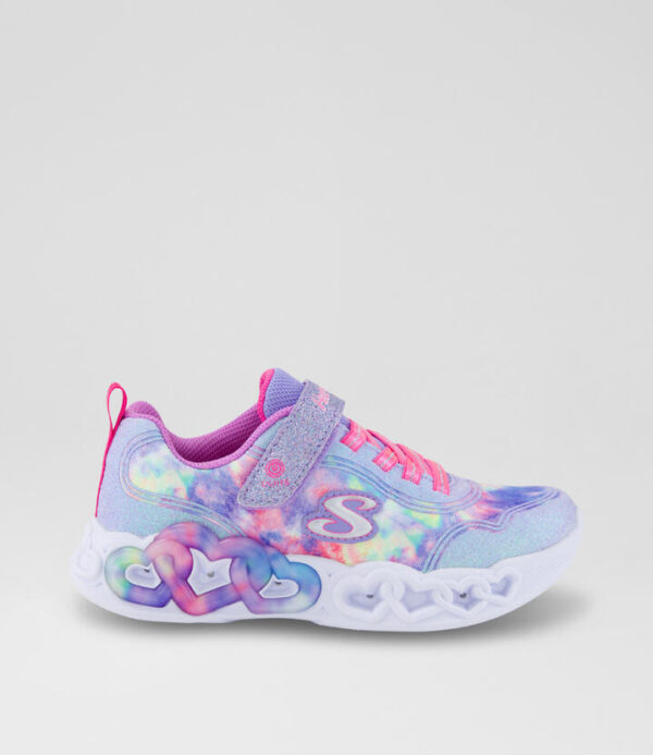 Infinite Heart Light Lavender Multi Fabric Sneakers