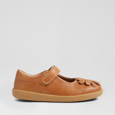 Kp Pixie Caramel Leather Flat Shoes