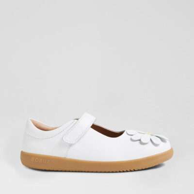 Kp Pixie White Leather Flat Shoes