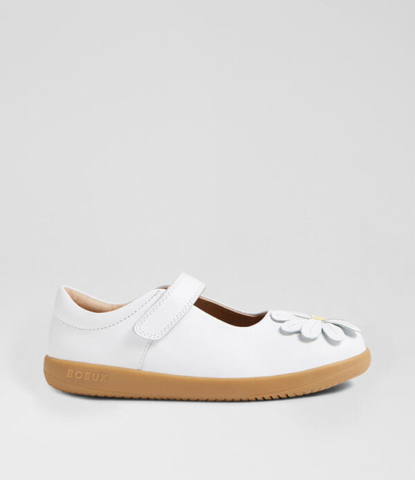 Kp Pixie White Leather Flat Shoes