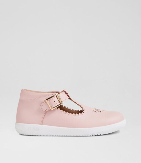 Kp Poppy Ballet Pink Leather Flat Shoes