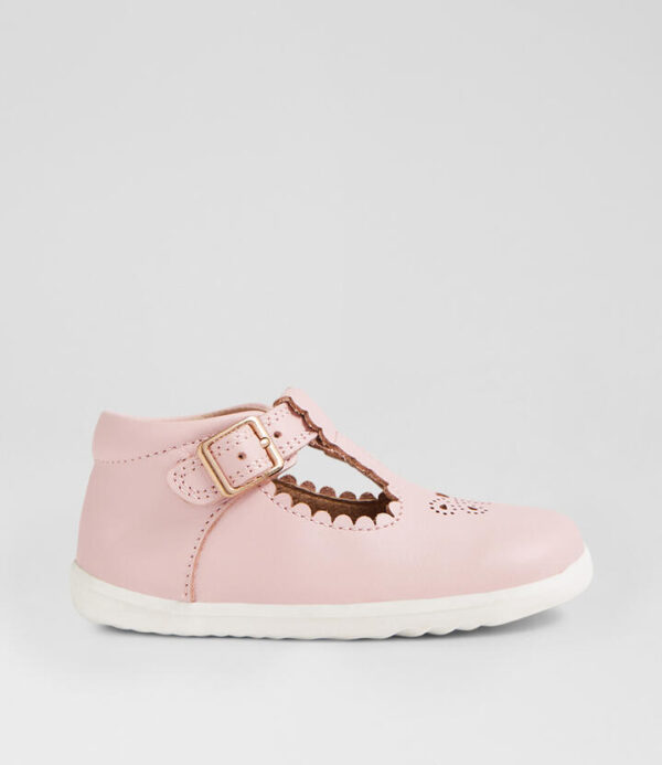 Su Poppy Ballet Pink Leather Flat Shoes