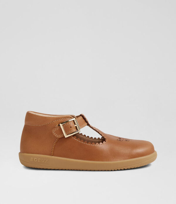 Kp Poppy Caramel Leather Flat Shoes