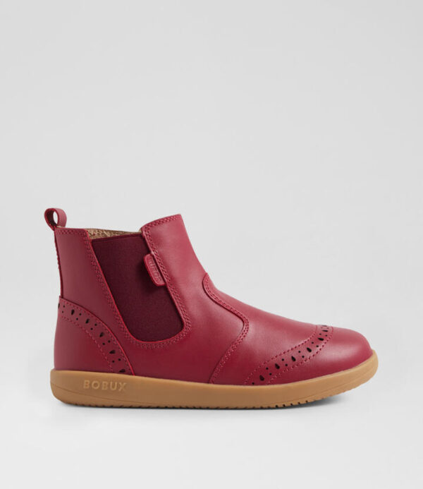 Kp Billie Tibitan Red Leather Ankle Boots