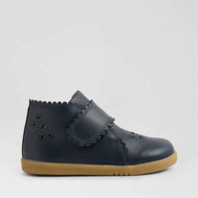 Iw Willow Navy Leather Ankle Boots
