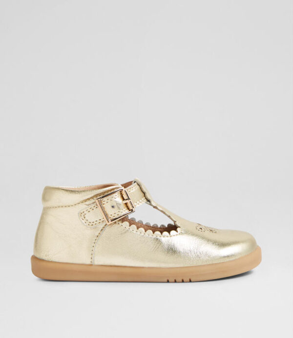 Iw Poppy Toddler Gold Leather Flat Shoes